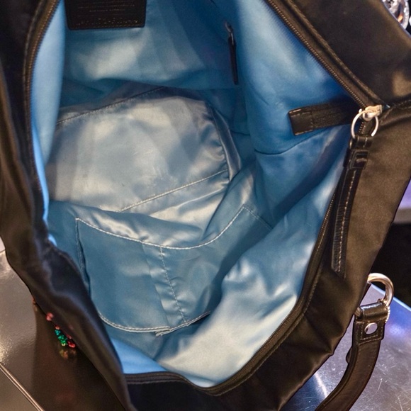 COACH 2011 Poppy Limited Holiday Edition Colorful Rhinestone Black Tote - Picture 8 of 10